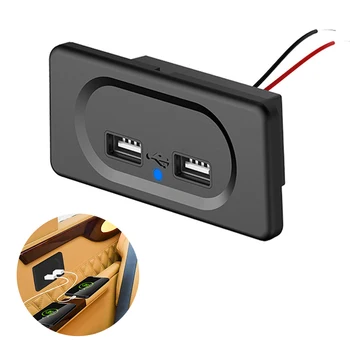 Dual USB-Laadija Pesa 4.8 3.1 A 12V 24V Auto Auto Power Adapter Seinakontakti kriimustuskindel Kantavad Ei ole Kerge Rooste