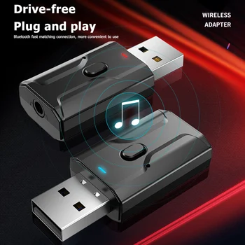USB-Bluetooth-ühilduva Dongle Adapter 5.0 Traadita 3,5 mm AUX-Muusika, Audio Transmitter