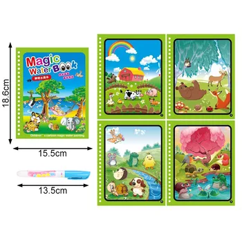Laste Baby Magic Vee Tõmbamiseks Raamat Montessori Mänguasjad Korduvkasutatavad Värvimine Raamatu Meele Alguses Haridus Mänguasjad Lapsele Sünnipäeval Kingitus