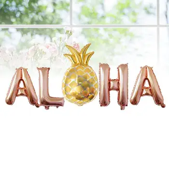 Ananassi-Foolium Õhupallid, Õhupallide Havai Pool Kaunistused Asjade 16 Tolline Rose gold, kuld