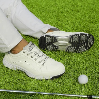 Professional Golf Kingad, Meeste Klassikaline Lihtne Golf Spordi Walking Tossud 7 Naelu Koolitus Tossud Suur Suurus US 7-14 Mens Koolitajad