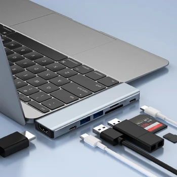 USB 3.0 Hub Multi-port USB 3.0 High-speed Käigukast 7-port Hub Jagaja