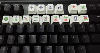 15 Tk Pbt Keycaps Sublimatsioon Mehaaniline Klaviatuur Mütsid Varblane Mahjong Tumenevad Valguse Keycap Set R4 Profiili Uute Tulijate