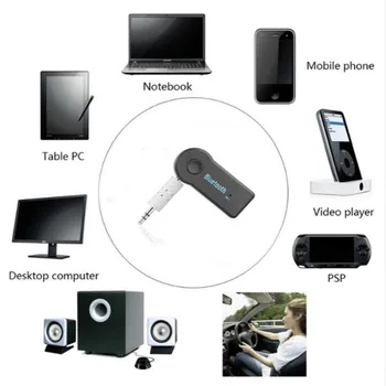 5.0 Bluetooth-Vastuvõtja, Saatja, Mini Stereo Bluetooth AUX USB-3,5 mm Jack-TV PC Kõrvaklappide autokomplekti Traadita Adapter