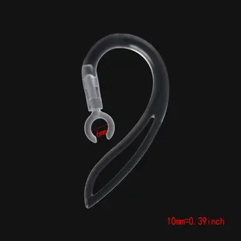 6mm Bluetooth Kõrvaklapid Läbipaistev Pehme Silikoon Kõrva Konks Aasa Clip Peakomplekt M5TE