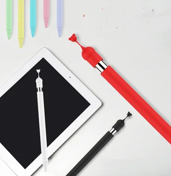 Penaali Apple pliiats põlvkonna silikoon cartoon tarvikud Apple iPad stylus anti-sügisel cartoon pen varrukas