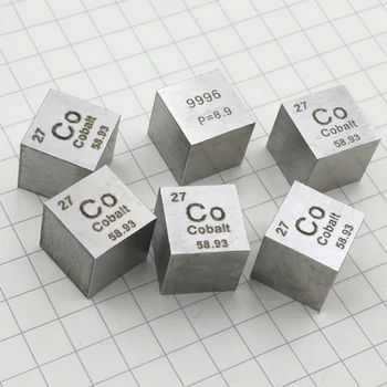 7 Tüüpi metallist kuubik Metalcube 10mm Kõrge Puhtusastmega Lihtne Aine Metalcube Element Kogumise Ekraan Lab Eksperiment Materjali Plokk