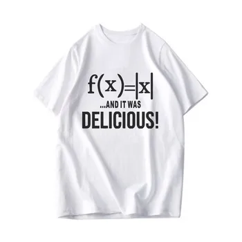 Naljakas Prindi tee särk söön Mõned Pie ja See Oli MAITSEV Matemaatika Tshirt Suvel Vabaaja Lühikesed Varrukad Streetwear Hip-Hop T-Särgid Meestele