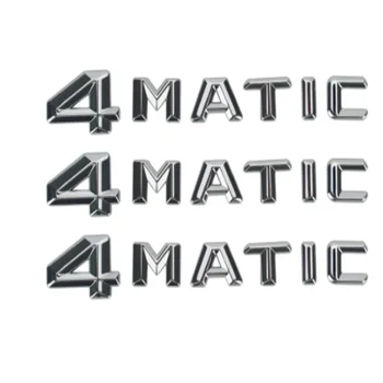 4MATIC Logo Embleem Kleebis Pagasiruumi Tähed Decal Jaoks Mercedes Benz AMG A180 A200 B180 B200 CLK CLA GLE SLK ML350 SL SLC Tarvikud
