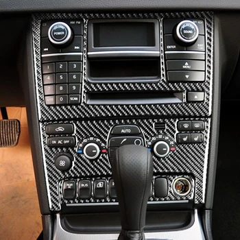 Volvo XC90 2003-Mitut Värvi Carbon Fiber Kleebised Kesk-võimaldab Määrata AC CD Panle Raam Auto Interjööri Aksessuaarid