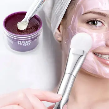 Topelt otsaga Mask Pehme Harja Kühvel Kaasaskantav Näo nahahooldussüsteemi Ilu Kosmeetika Vahendid Professionaalne Meik Harja Räni