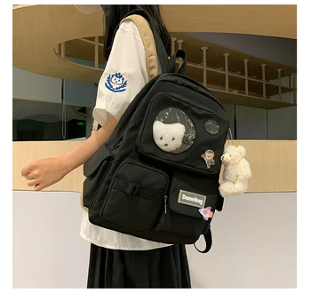 BB1402 2021 armas keskkooli õpilane seljakott ins lihtne ja mitmekülgne junior high school student travel seljakott