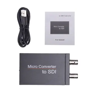 HD 1080P Video Micro Converter SDI HDMI-ühilduv SDI Adapter Converter with Audio Auto Formaat Avastamine koos USB-Adapteriga