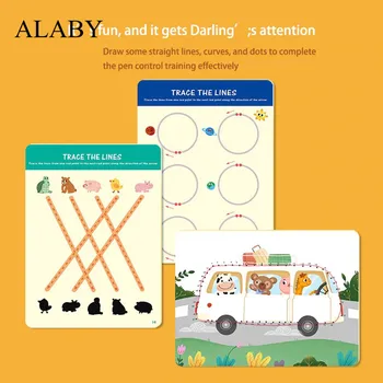 Montessori Beebi Drawing Tablet Värvi Kuju Väikelapse Pen Kontrolli Koolituse Joonistamise Komplekt Varase Õppe Haridus Mänguasjad Lastele