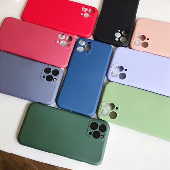 Vedela Silikooniga (Solid Color Anti-Sügisel Pehme Telefoni Puhul Samsungi M10/M20/M30 Kaitsev Tagumine Kate