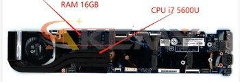 Akemy Lenovo X1 Carbon Sülearvuti Emaplaadi 13268-1 448.01430.001 FRU 00HT359 CPU I5 5300U RAM 8GB Katsetada Töötab