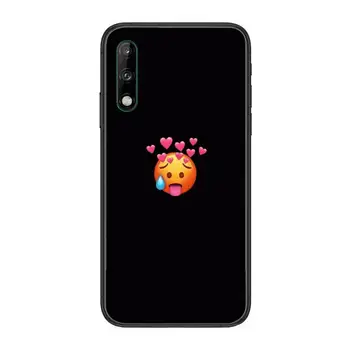 Naljakas cartoon maastiku armas väljend pakett Selge Telefoni Puhul Huawei Y 5 6 7 8 9 A P S Pro 2020 2019 Must Etui Coque
