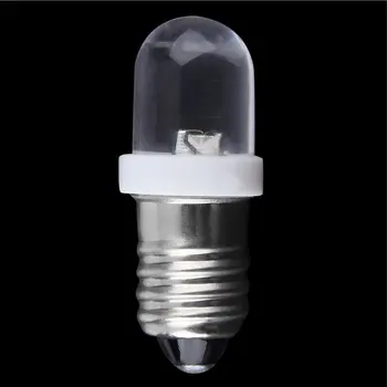 Täiesti uus ja kvaliteetne Madal energiatarve E10 LED Kruvi Baasi Indikaator Lamp Külm Valge 6V DC