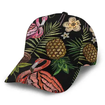 CINESSD Tikandid Troopiline Flamingo Palm Tree Sport Mütsid Pesapalli Müts Mehed Naised Visiir ühise Põllumajanduspoliitika Baseball Cap Tänav, Hip-Hop Mütsid