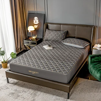 Antibakteriaalne Bedspread voodi Tepitud & Tikitud paksenema täis voodikatted jaoks voodi ruuduline voodi hõlmab madrats kaitsja