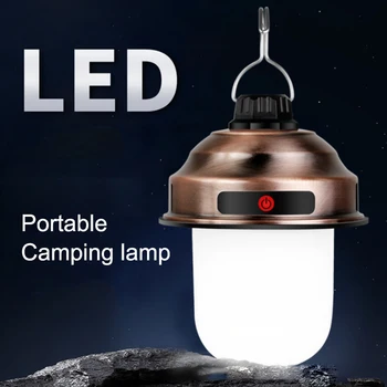 Telkimine Valgus Väljas Laetav LED Pirn Tuled Portable LED Laterna Tuli Koju Õhtul Turu Telk Lamp Laterna