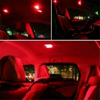13X Punane Auto LED Tuled Interjööri Pakett Kit Dome numbrimärk lambipirnid
