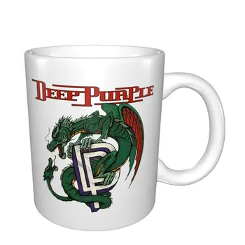 Uus Deep Purple, Klassikaline Rock-Bänd Legend Logoga Kruus Kohvi Tassi Kohvi Kruus Laste Lauanõud Klaasist Kaanega Ja Põhk
