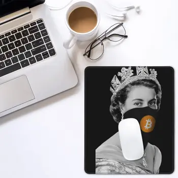 Kuninganna Bitcoin Bandiit Gaming Mouse Pad Non-Slip Matt Kummist Padjad PC Laua Kaunistamiseks Kate