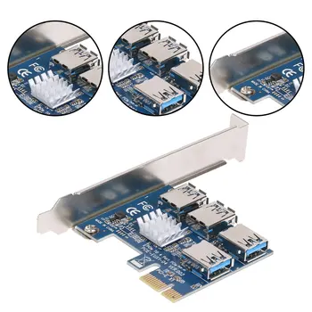 PCIe Ühe-Kuni Nelja-PCI Express 16X Slots Ärkaja Kaart PCI-E 1X Välise 4 PCI-e Pesa USB 3.0 Ärkaja Kaart