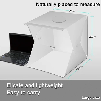 Kaasaskantav Lightbox Foto Stuudio Kast Laua Foto Stuudio Light Box Telk Softbox Kit Fotograafia