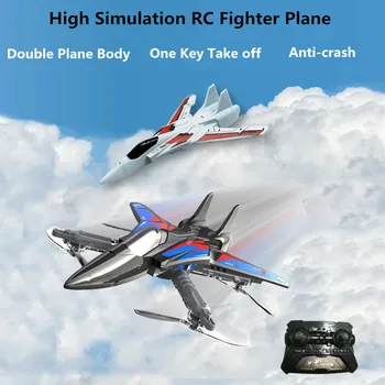 Suur Simulatsioon hävituslennuk 2.4 Ghz jäigatiivalised EPP Vaht Purilennuki Koos kahe Tasapinna Keha Üks Võti ära Võtta Anti-Crash RC Lennuk Mänguasi