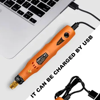 Mini Juhtmeta Drill Elektrilised Nikerdamist Pen Muutuva Kiirusega USB Juhtmeta Drill Rotary Tools Kit Graveerija Pen Lihvimine Poleerimine