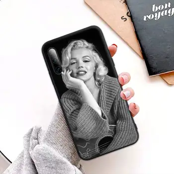Seksikas Tüdruk Marilyn Monroe Must Silikoonist Telefoni Puhul Redmi Lisa 6 8 9 Pro Max 9s 8t 7 5A 5 4 4x Kate