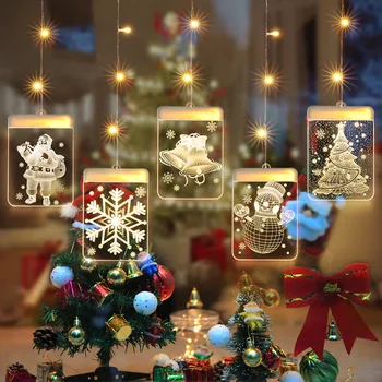 Led Night Light Haldjas Tuled Jõulud Santa Jõulud Kodu Kaunistamiseks Tuled Lapsed Toas Teenetemärgi Lamp Magamistuba Led Tuled