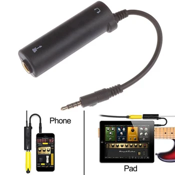 4tk Kitarr Audio Interface Kaabel AMP Võimendi Mõju Pedaali Adapter Tuuner Süsteemi Converter for iPhone, iPad, IPod