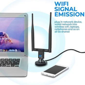 1200Mbps USB Wifi Adapter Dual Band 5GHz 2.4 Ghz Wireless Wifi Antenn Dongle Võrgu Kaart koos alusega Windows XP/10/8