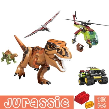 Hoone Jurassic Plokid Maailma Mini Dinosaurus Arvandmed Tellised Mänguasjad Lastele Dinosaurios Jõulud Blokeerida Mänguasi Kingitused Lastele