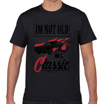 Tops T-Särk Meestele, ma ei ole vana im a classic vintage auto veteran Hip-Hop Vintage Geek Prindi Mees Tshirt XXXL