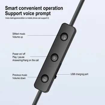 FineBlue P20 Traadita Bluetooth-Peakomplekt Mic Magnet-Kaelus Töötab Sport Kõrvaklapid Stereo Music Headset HD Kõne