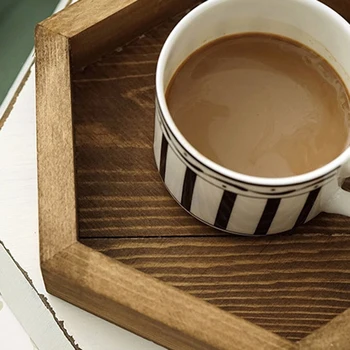 Kuusnurk, Puit, Plaat, Käsitsi valmistatud 30 CM Tüse-Puit Kohvi Plaat Laua Kaunistamiseks Magustoit Meik Ehted Omanik