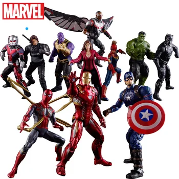Algne Marvel Avengers 4 Rauast Mees, Kapten Ameerika (Spider-Man Thanos Nukk Joonis Mänguasjad