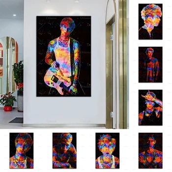 Gun Kelly WPAP Kunst, Plakat, Abstraktse Graffiti Prindib Plakat Modulaarne Ruumi Magamistuba Kaunistus Seinale Pilte, Hd Lõuendile Maali