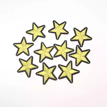 Gold Star Plaastrid Riided T-särk Raud Plaaster DIY Rõivad Aksessuaarid Appliqued Tikkimine Riietele Plaaster 10tk/palju 2018