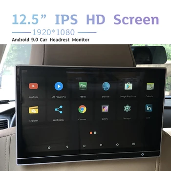 Auto Peatugi Monitor Koos TV ja Video Mängija 12.5 Inch Touch Screen Wifi Tugi Android 9.0 Peegel Link AV FM-USB-SD Jaoks Hyundai