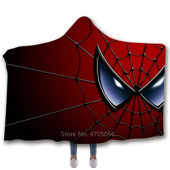 Disney Spiderman Kapuutsiga Varjatud Tekk Hoida Soojas Mugav ja Pehme Auto, TV, Voodi, Keha Katavad Paksenenud Topelt Palus Tekid