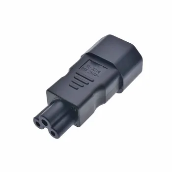 IEC320 Mees C14 Naine C5 Pesa Power Adapter Converter AC110-250V 10A C14 C5 Pistikupesa Adapter, ÜÜL-0004