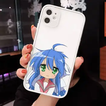 Izumi Konata cute cartoon tüdruk Telefoni Juhul matt läbipaistev iphone 7 8 11 12 plus mini x xs xr pro max kate