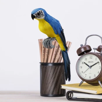 3tk Aia Kaunistamiseks Rekvisiidid Kunstlik Macaw Papagoi Käsitöö Simulatsiooni Papagoid Kodus Ornament Kunstlik Sulg Linnud
