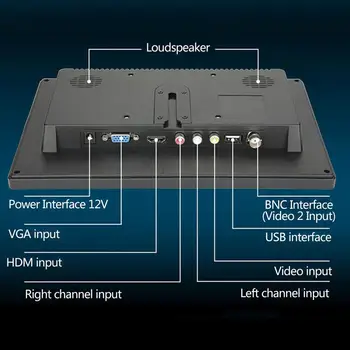 10 tolline Kaasaskantav Monitor HDMI-ühilduvate 1920x1080 HD IPS Ekraan Arvuti LED Monitor Naha puhul PS4 Pro/Xbox/Telefon