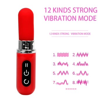 IKOKY G Spot Kliitori Stimulaator Sugu Mänguasi Naistele Täiskasvanud Toodete Bullet Vibreeriv 12 Sagedused Mini Huulepulk Vibraator